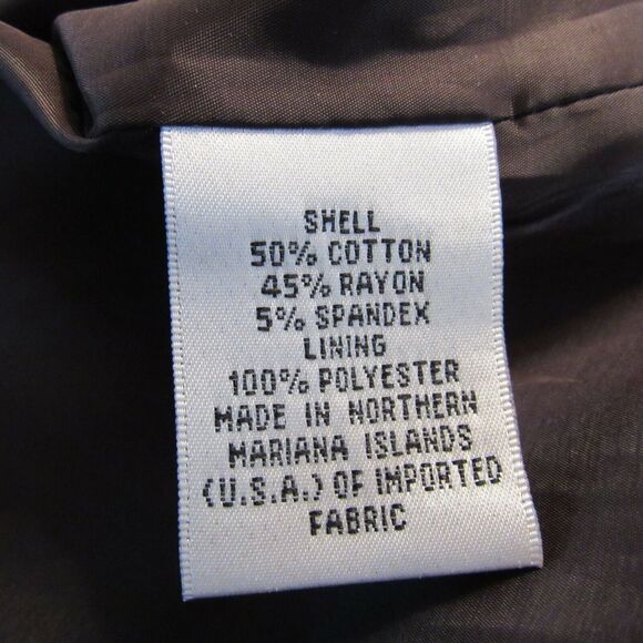 Talbots Petites Career Blazer Blouse Jacket Stretch Brown Short Sleeves 16WP NWT - Picture 8 of 8